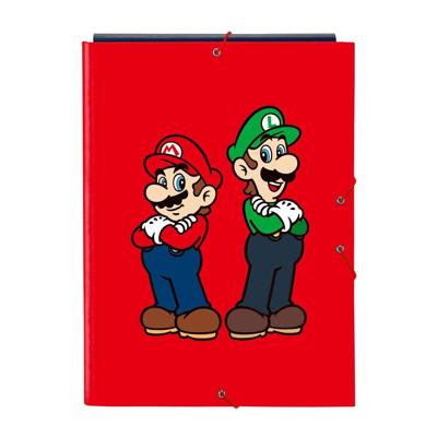 Ringmap Super Mario Mamma mia Rood Marineblauw A4 26 x 33.5 x 2.5 cm