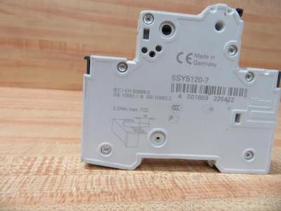 Siemens 5SY51207 5SY5120-7 Zekeringautomaat 20 A 230 V, 400 V Siemens 5SY51207 5SY5120-7 Zekeringautomaat 20 A 230 V, 400 V