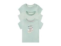 lupilu 3 baby T-shirts (Groen, 62/68) - thumbnail
