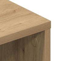 vidaXL Modern Artisan Oak Entertainment Centre Met Ingebouwde Schappen en Soepele Mobiliteit Wielen voor de Woonkamer | Stijlvol TV-meubel Buffettafel Meubels Houten Eenheid Designer - thumbnail