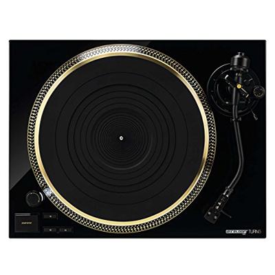 Reloop Turn 5 - kwarts-gestuurde hifi-draaitafel met krachtige aandrijving, collectorloze, directe DC-motor, aluminium platenschaal, statisch uitgebalanceerde S-vormige toonarm