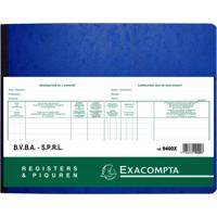 Register Piqure aandeelhouder BVBA/ SPRL 320x240mm 80vel groen | 5 stuks - thumbnail