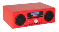 Roadstar HRA-9D+BT digitale radio met CD-speler en Bluetooth. Opnamefunctie. (DAB, DAB+, FM, RDS, USB, 75 Ohm antenne-aansluiting), max 240 Watt muziekvermogen, rood gelakt - thumbnail
