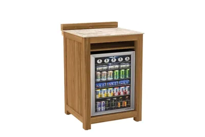 Passion Grills | Buitenkeuken Onderdeel | Milano Buitenkeukenkast voor Koelkast | 64,2 x 63 cm | Albastro Cream