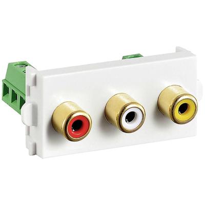 VALUE A/V Aansluit Systeem, A/V Module (2x Audio, 1x Video) VALUE A/V Aansluit Systeem, A/V Module (2x Audio, 1x Video)