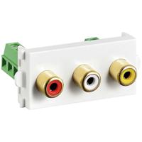 VALUE A/V Aansluit Systeem, A/V Module (2x Audio, 1x Video) - thumbnail