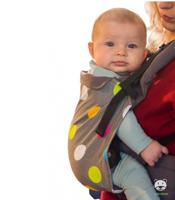 Luna Dream draagzak Grow Up Forest katoen grijs/groen - thumbnail