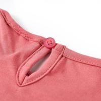 Kindershirt met lange mouwen berenprint 140 oudroze - thumbnail