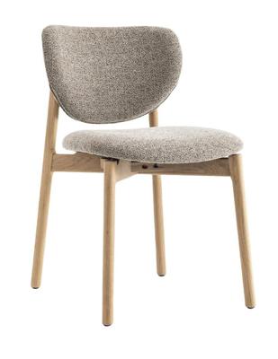 Tower Living Eetkamerstoel 'Pimonte' Bouclé, kleur Espresso Tower Living Eetkamerstoel 'Pimonte' Bouclé, kleur Espresso