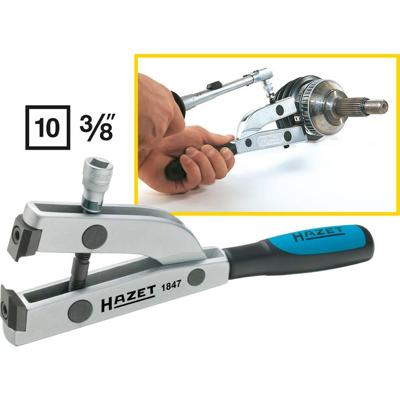 HAZET Asmanchetten spantang 1847 · 3/8 inch (10 mm) vierkant hol · Lengte: 178 mm HAZET Asmanchetten spantang 1847 · 3/8 inch (10 mm) vierkant hol · Lengte: 178 mm