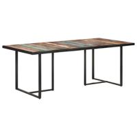 Eettafel 200 cm massief gerecycled hout - thumbnail