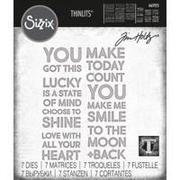 Sizzix • tim holtz thinlits die set bold text #2 7pcs - thumbnail