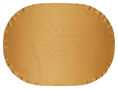 LIVARNO home Set van 2 jacquard tafelkleden (Ovaal, Goud)