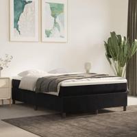 Boxspring met matras fluweel zwart 140x190 cm - thumbnail