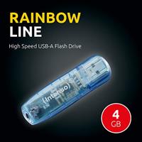 Intenso Rainbow Line USB flash drive 4 GB USB Type-A 2.0 Blauw - thumbnail