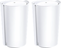 TP-Link Deco X95 Wi-Fi 6 Mesh WLAN-set (2 stuks), AX7800 Tri-Band Router & Repeater (bereik tot 570 m², WPA3, ideaal voor grote huizen, compatibel met Amazon Alexa, 2,5 Gbps LAN-poort) wit - thumbnail
