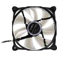 NoiseBlocker M12-2 PC-ventilator Zwart, Transparant (b x h x d) 120 x 120 x 25 mm - thumbnail