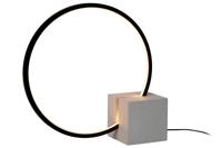 Lucide CIRKELIS - Tafellamp - Ø 32 cm - LED Dimb. - 1x6W 3000K - Zwart - thumbnail