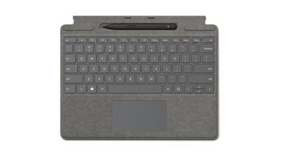 Microsoft Keyboard voor Surface Pro 8/9/X, Platinum, gebundeld met Slim Pen 2, grijs, DUITSE QWERTZ-indeling