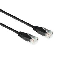 ACT Zwart 15,0 meter U/UTP CAT6 patchkabel met RJ45 connectoren - thumbnail