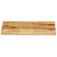 Tafelblad met natuurlijke rand 50x20x2,5 cm massief mangohout - thumbnail