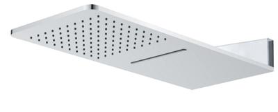 luxe vierkante wand-hoofddouche+waterval 600x25 chr luxe vierkante wand-hoofddouche+waterval 600x25 chr