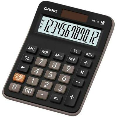 Casio MX-12B 12-cijferige zwarte zakrekenmachine