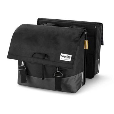 Urban Proof Recycled Fietstas Dubbel 40L - Grijs Urban Proof Recycled Fietstas Dubbel 40L - Grijs