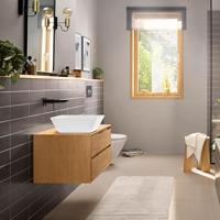 Hansgrohe Wastafelmengkraan Inbouw Rebris E Eengreeps Wandmontage Met Uitloop 20 cm Mat Zwart - thumbnail