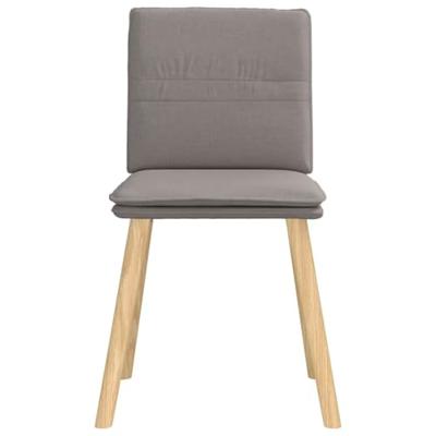 Eetkamerstoelen 4 st draaibaar stof taupe