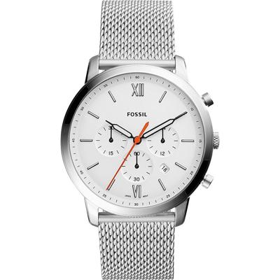 Fossil Heren neutra chrono quartz roestvrij staal casual FS5382