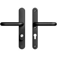 AXA AXA Oval Plus veiligheidsbeslag achterdeur smalschild U kruk/kruk PC72 met kerntrekbeveiliging SKG3 - aluminium/zwart - thumbnail