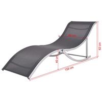 Ligbedden inklapbaar 2 st aluminium en textileen - thumbnail