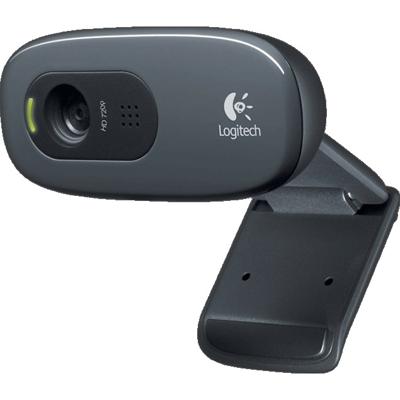 Logitech C270 HD-webcam 1280 x 720 Pixel Standvoet, Klemhouder Logitech C270 HD-webcam 1280 x 720 Pixel Standvoet, Klemhouder