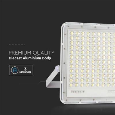V-TAC VT-240W-W 7847 LED-schijnwerper, Zonne-energiemodule 30 W Koudwit Wit