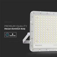 V-TAC VT-240W-W 7847 LED-schijnwerper, Zonne-energiemodule 30 W Koudwit Wit - thumbnail