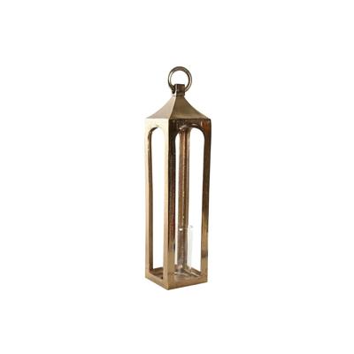 Lantaarn Home ESPRIT Gouden Aluminium Kristal Arabisch 14 x 14 x 65 cm