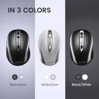 Perixx PERIMICE-721 IB Ergonomische muis Radiografisch Grijs-zwart 5 Toetsen - thumbnail