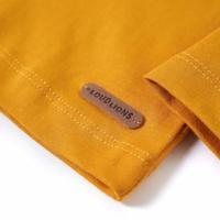 Kindershirt met lange mouwen 116 okerkleurig - thumbnail