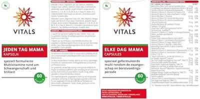 Vitals Elke dag mama 60 Capsules