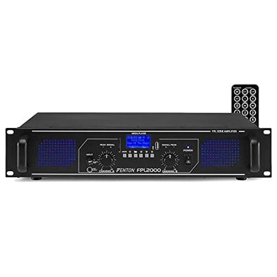 Fenton FPL2000 Digitale Versterker 2x 1000 Watt met Bluetooth, USB en MP3 Speler