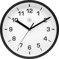 NeXtime nx-7321zw wandklok nxt diameter 20cm kunststof zwart, witte wijzerplaat - thumbnail