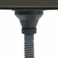 Gootsteen handgemaakt roestvrij staal zwart - thumbnail