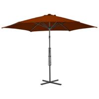 Parasol met stalen paal 300x230 cm terracottakleurig - thumbnail