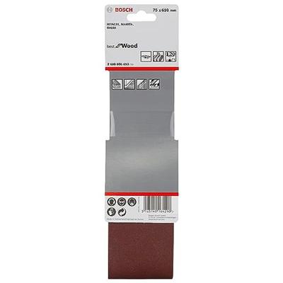 Bosch Accessories 2608606093 Schuurband Korrelgrootte (num) 120 (l x b) 610 mm x 75 mm 3 stuk(s)