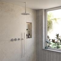 BWS Inbouw Regendouche | Sensa | Chroom | Plafonduitloop | 30cm Hoofddouche met Handdouche | Stopkranen - thumbnail