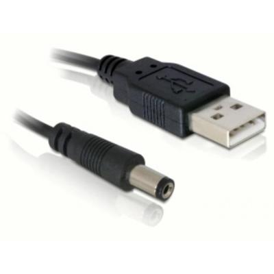 Delock 82197 Kabel USB-voeding > DC 5,5 x 2,1 mm Male 1,0 m