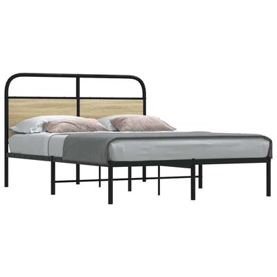 Bedframe zonder matras bewerkt hout sonoma eikenkleur 120x200cm