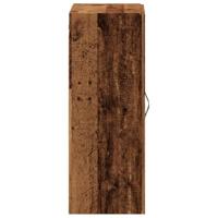 Wandkast 69,5x34x90 cm bewerkt hout oud houtkleurig - thumbnail