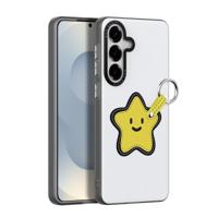 Dux Ducis Luvy Samsung Galaxy S26 Ultra PU-leren backcover hoes met ringhouder - Ster/Wit - thumbnail